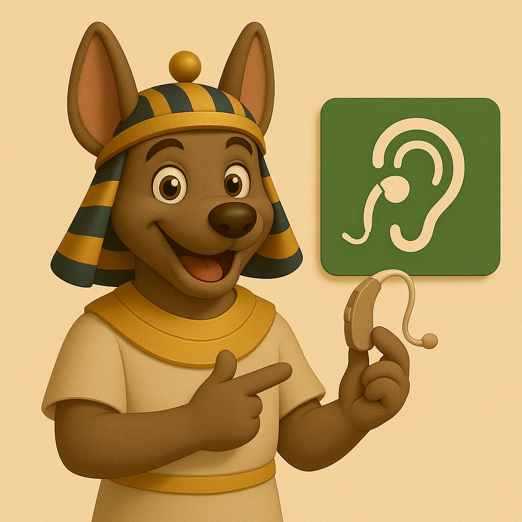 Garanties audioprothèses mutuelle retraités - Heka mascotte avec appareil auditif